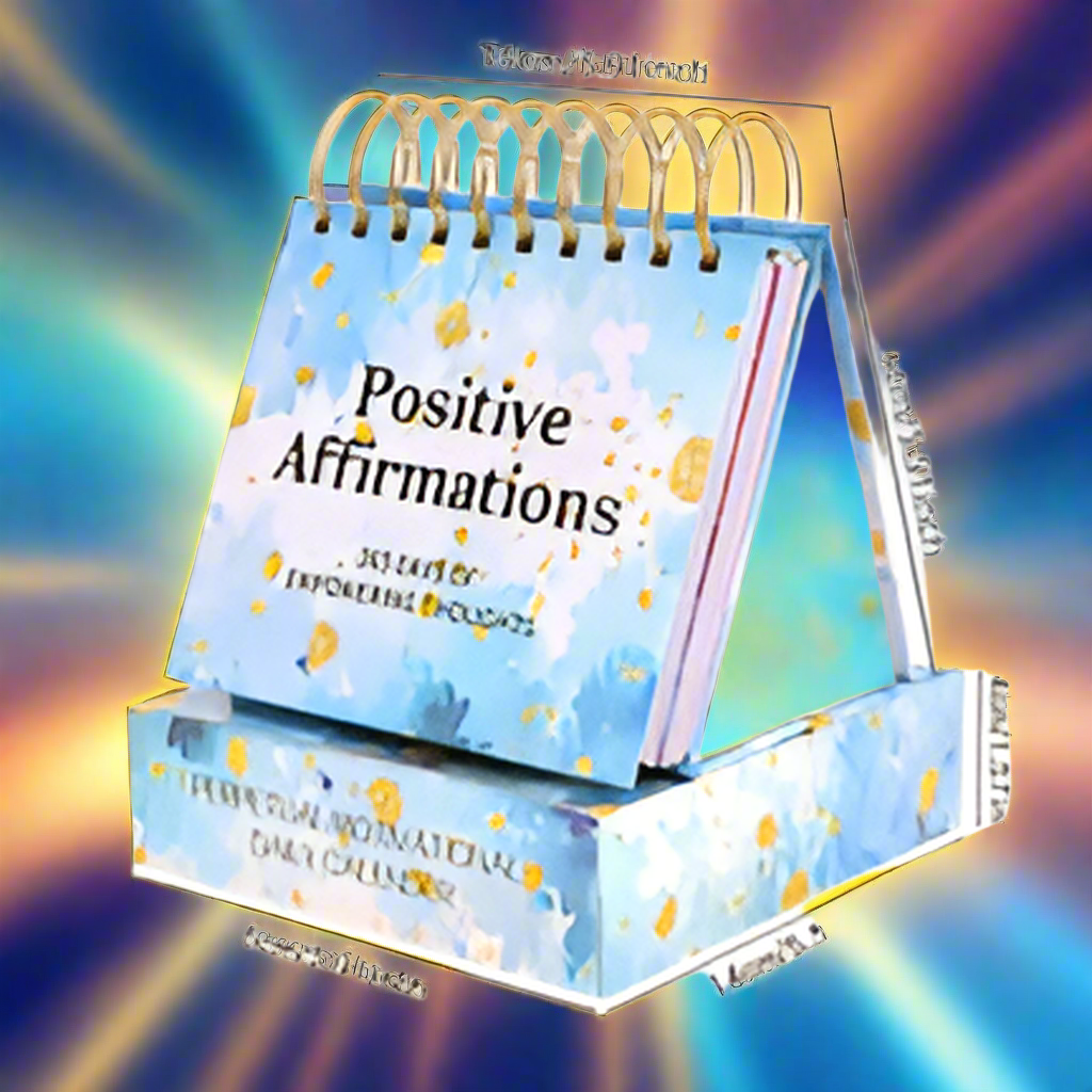365 Days Positive Affirmations Flip Coil Desk Calendar With Inspirational Quotes
