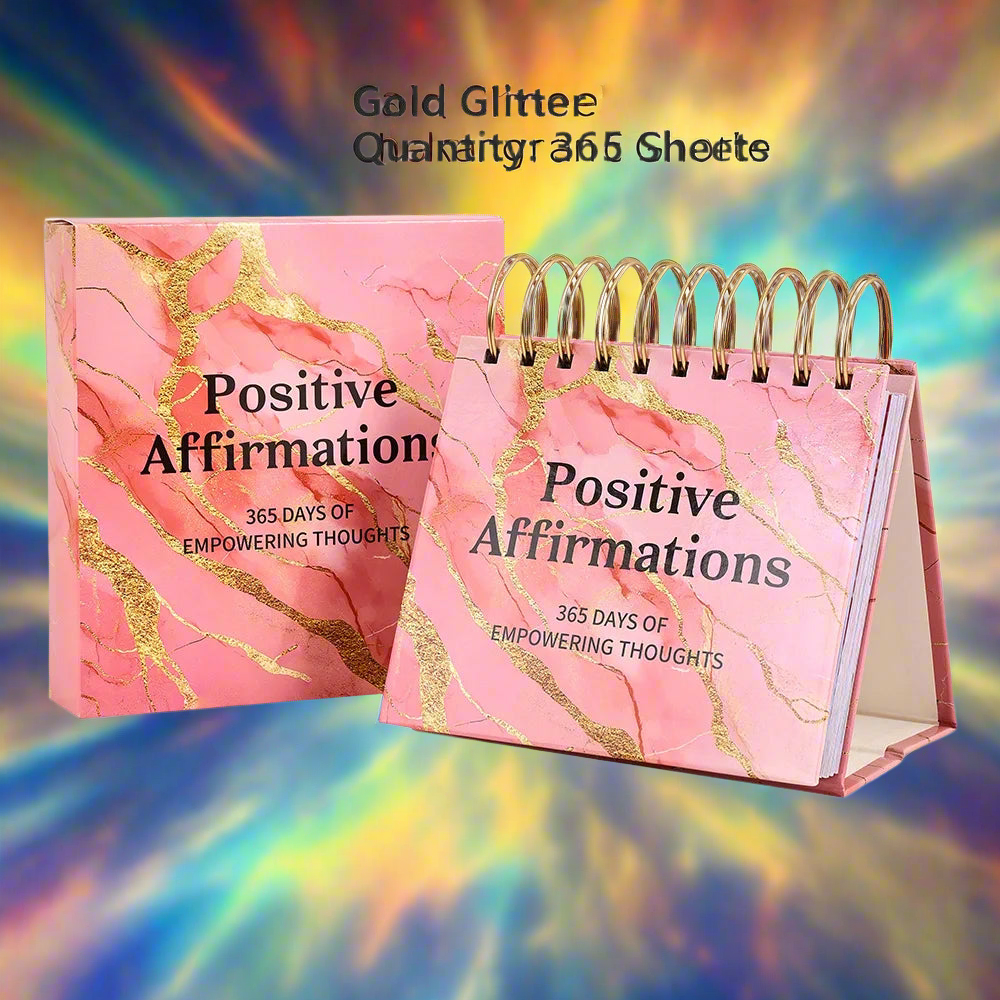 365 Days Positive Affirmations Flip Coil Desk Calendar With Inspirational Quotes