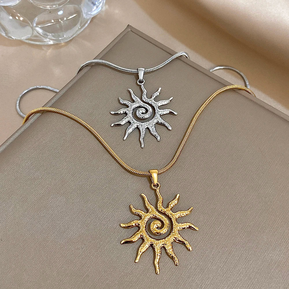 Sedona Vintage Sunburst Pendant Necklace