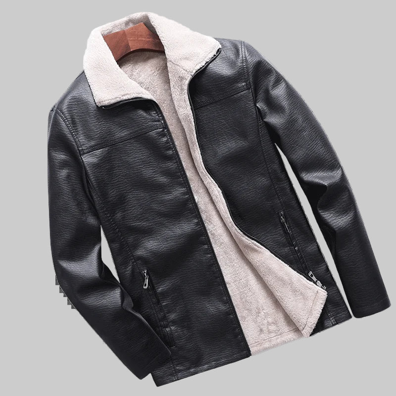 Choppers Warm Motorcycle Leather Bomber