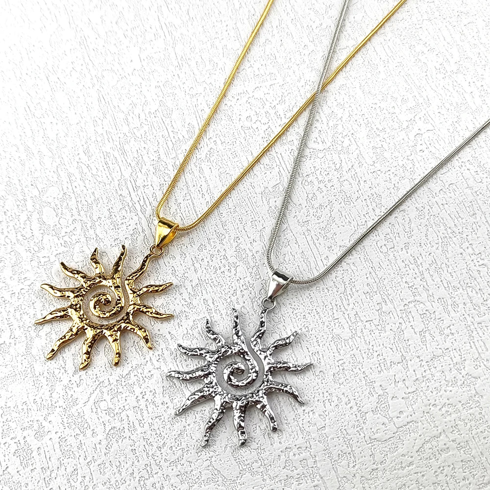 Sedona Vintage Sunburst Pendant Necklace