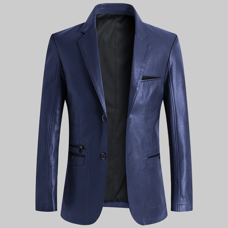 Blue blazer on a white background
