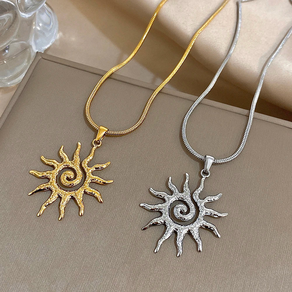 Sedona Vintage Sunburst Pendant Necklace