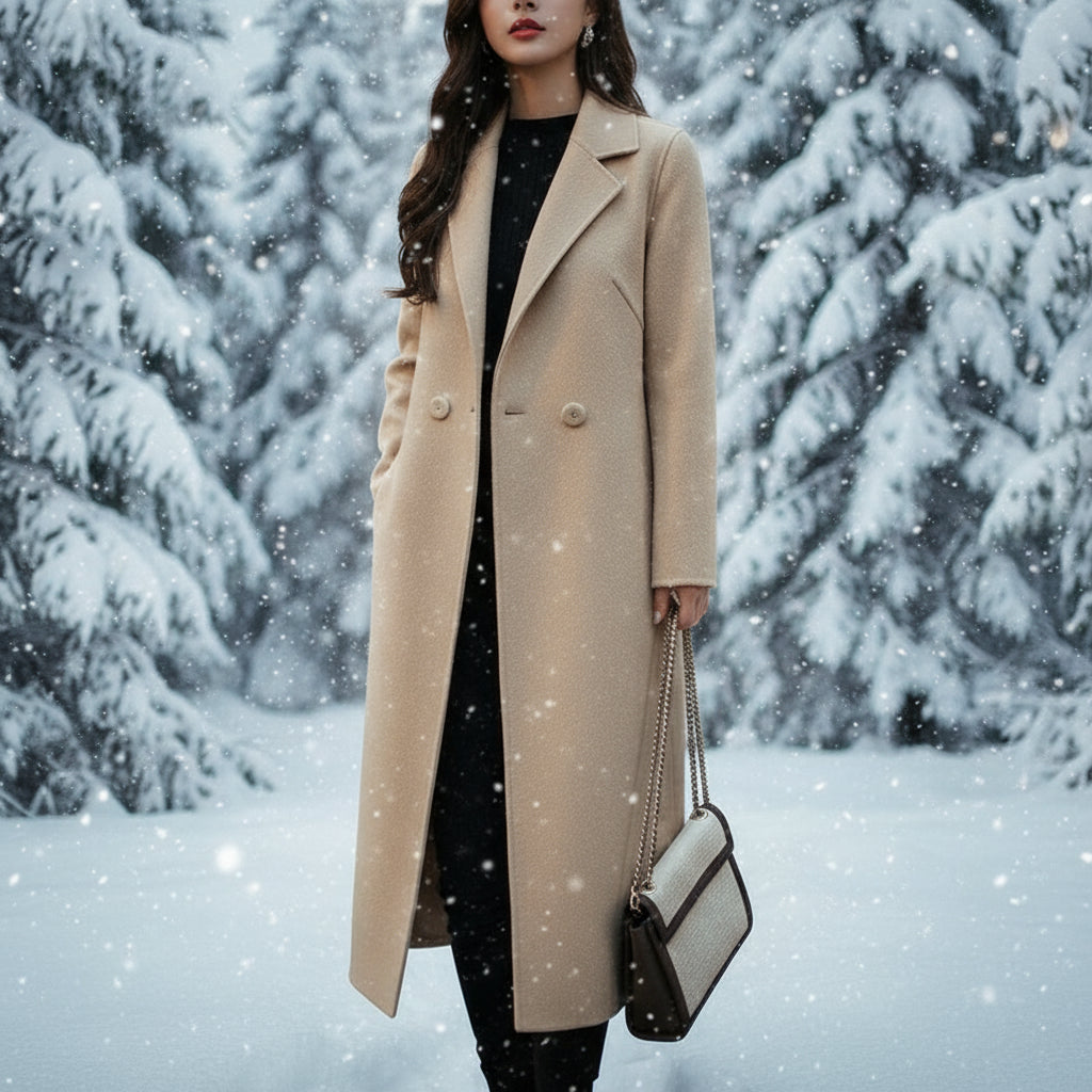 LeAnne Ladies Long Cashmere Coat