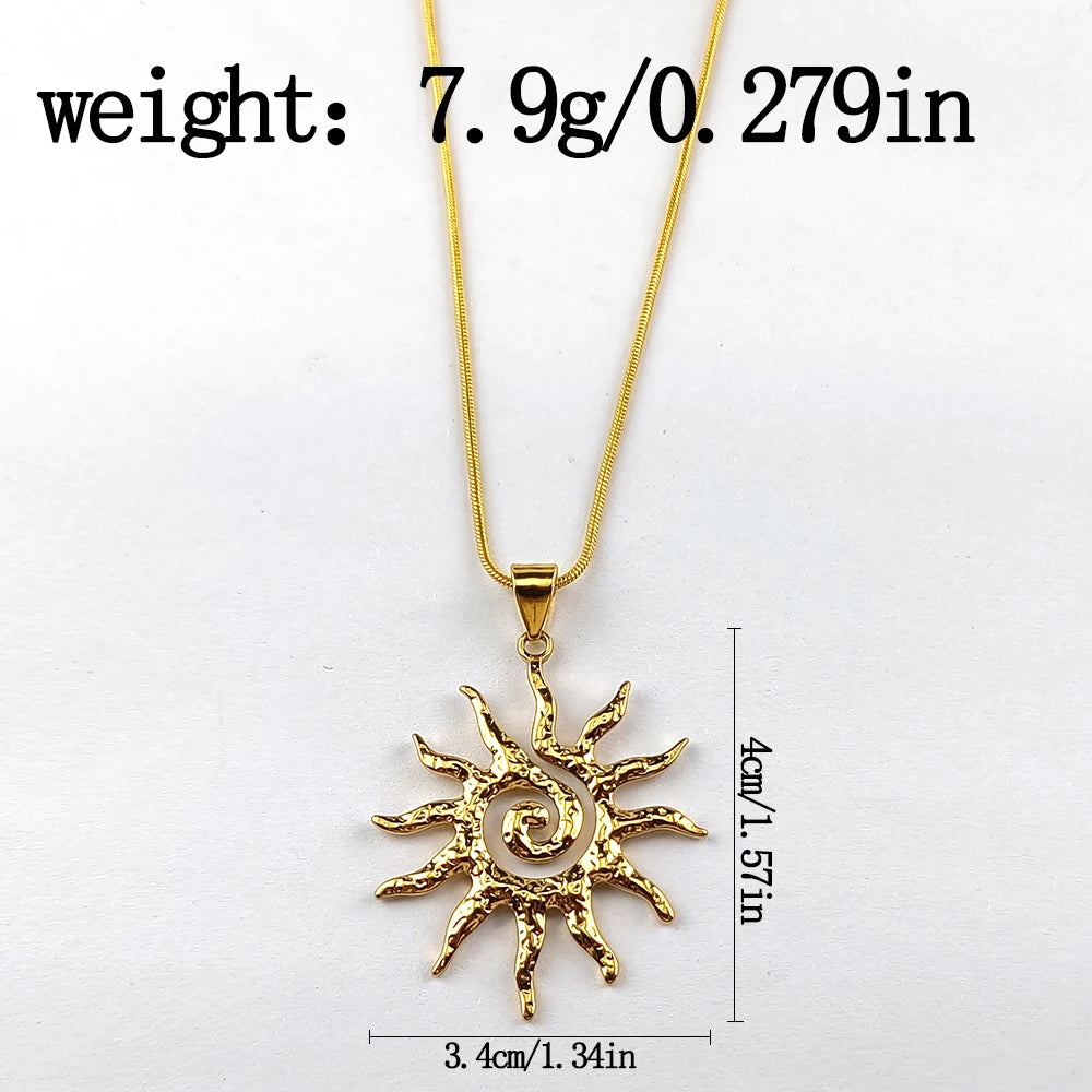 Sedona Vintage Sunburst Pendant Necklace