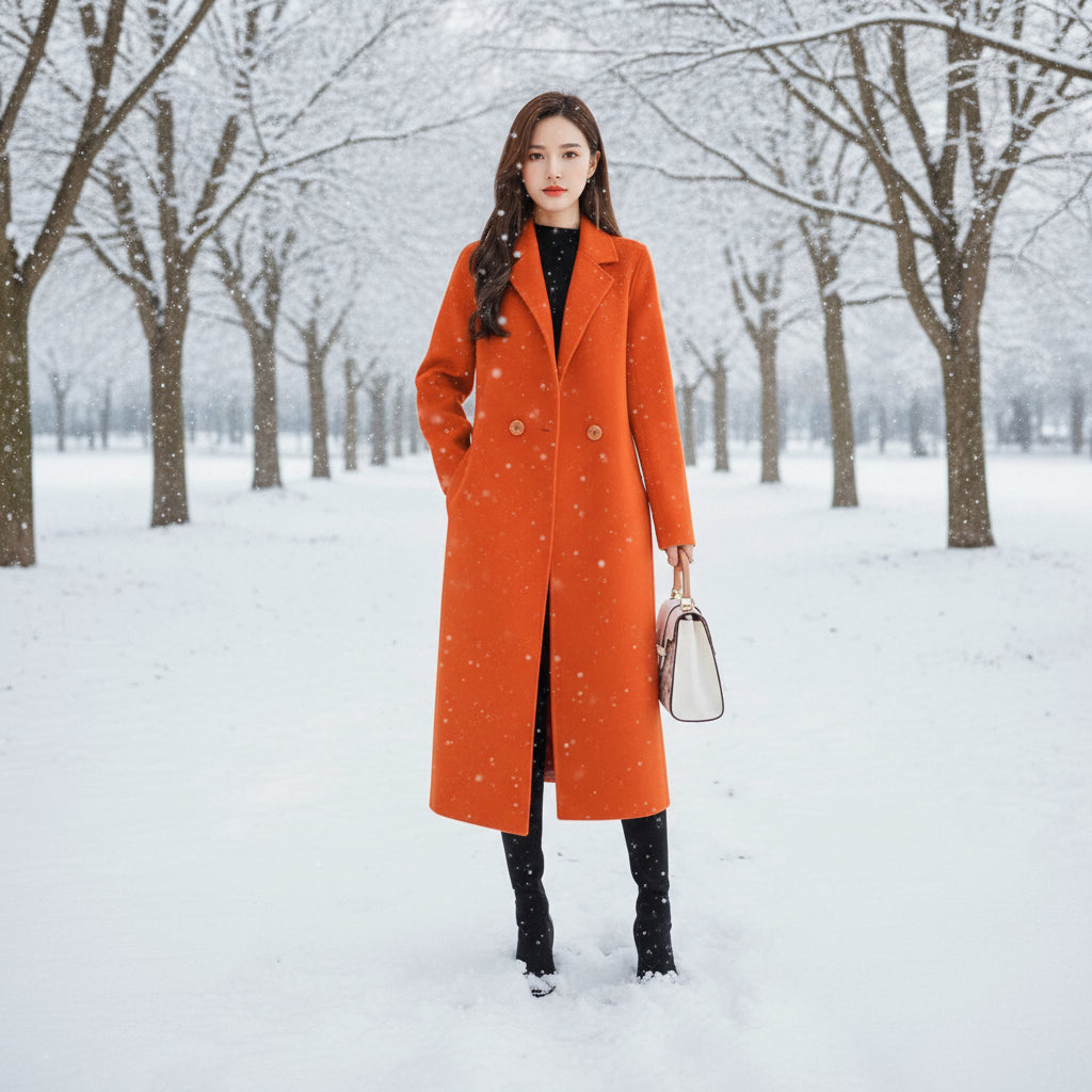 LeAnne Ladies Long Cashmere Coat