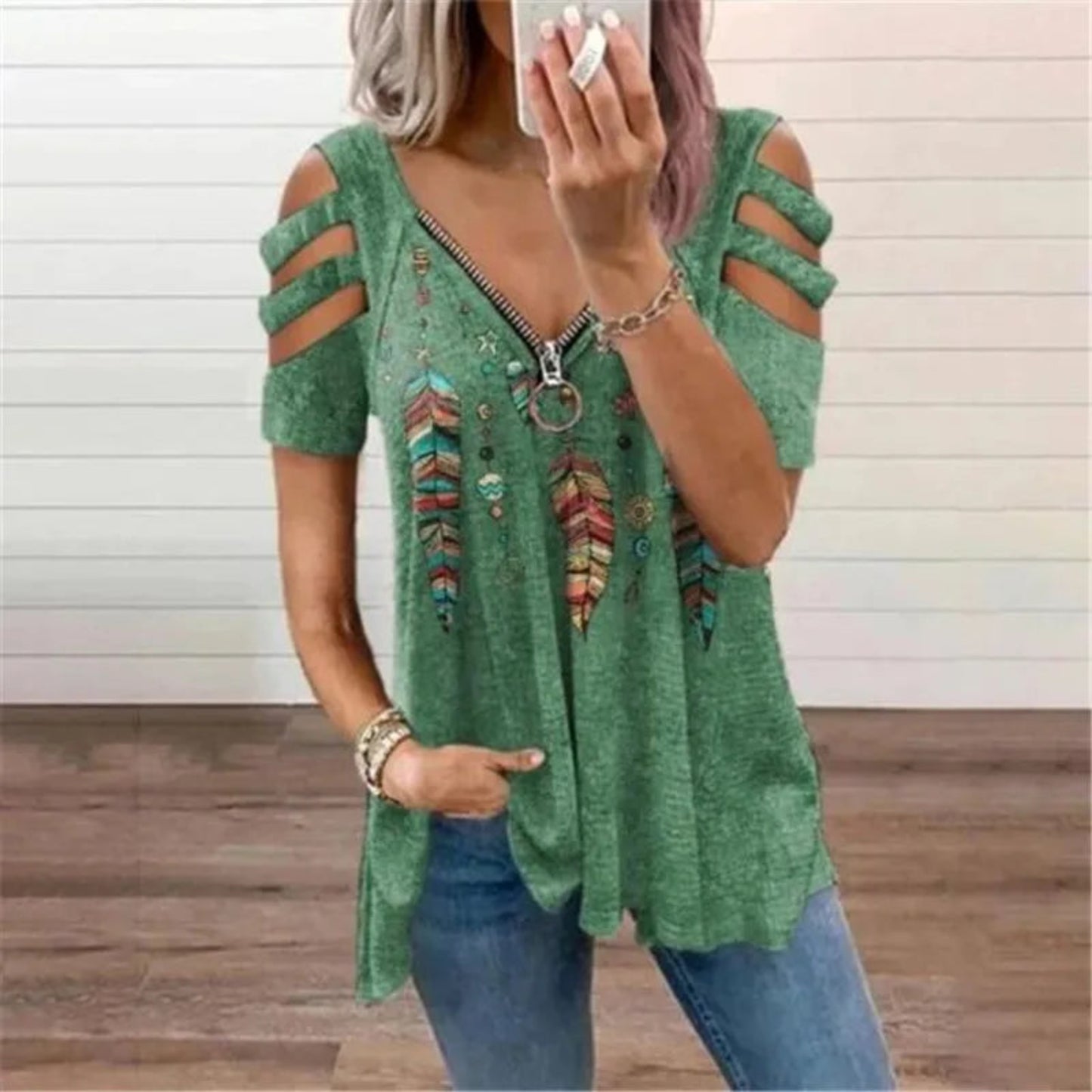 Kenna Feather Blouse