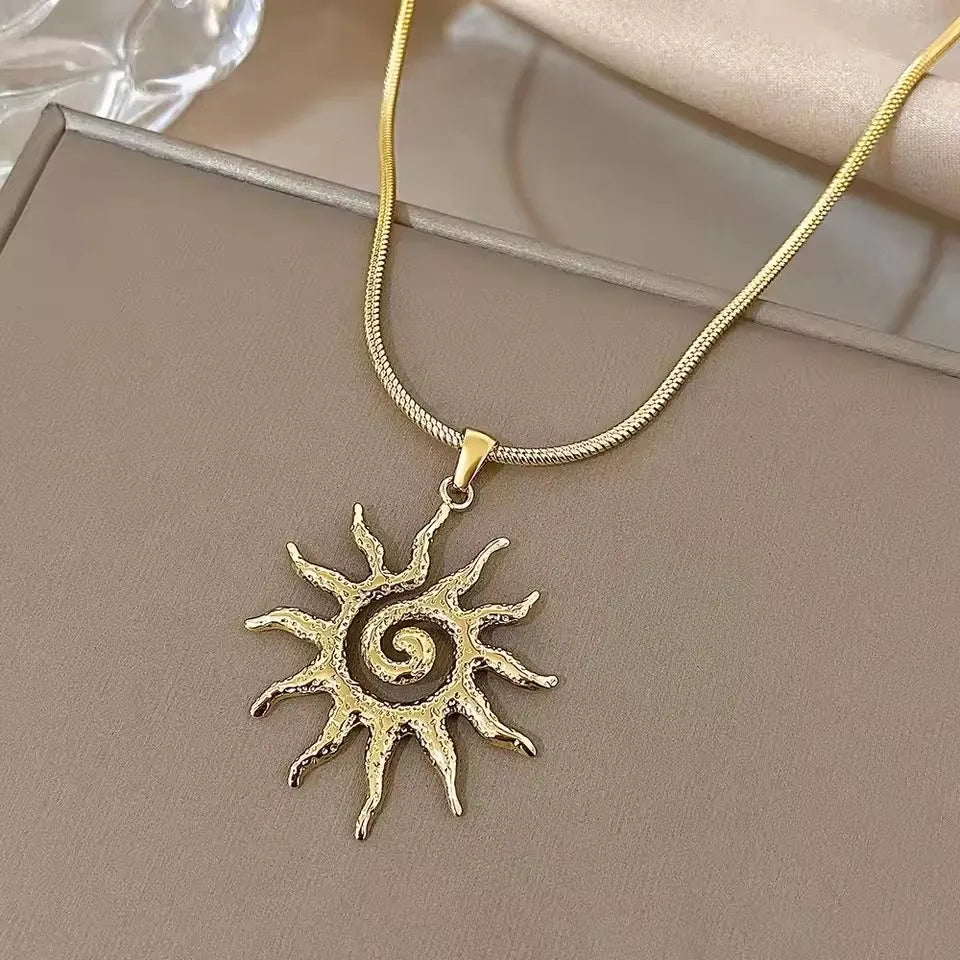 Sedona Vintage Sunburst Pendant Necklace