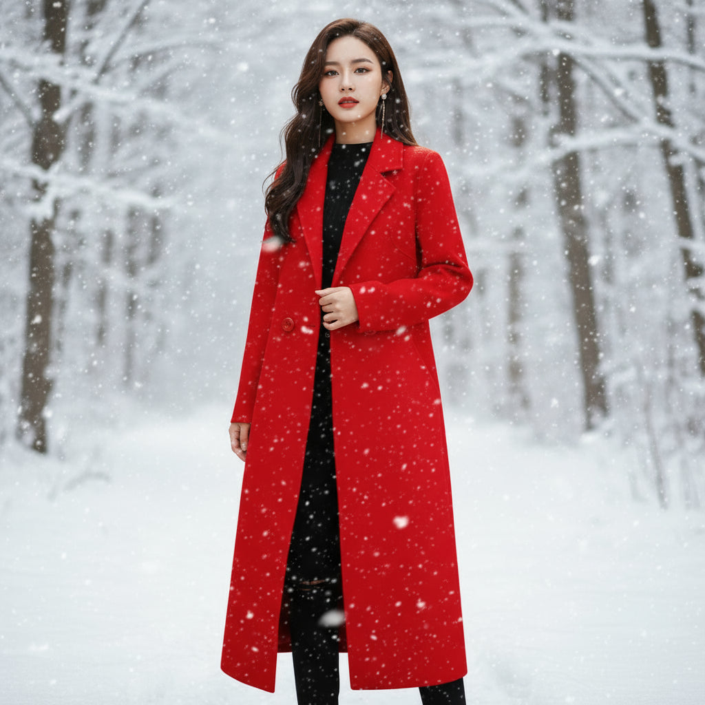 LeAnne Ladies Long Cashmere Coat