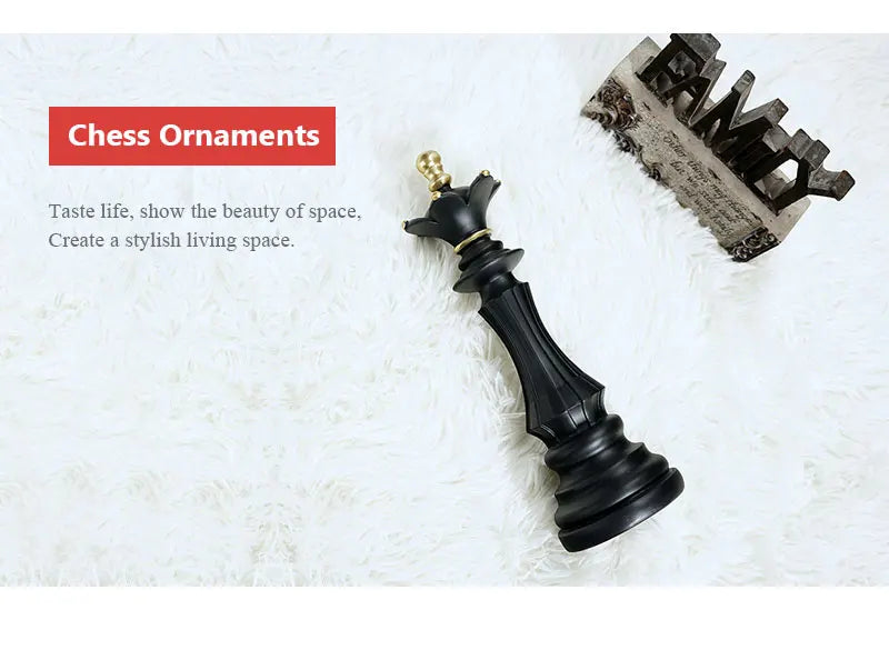 Kasparov Chess Home Figurines: King, Queen, Knight Statue Collection