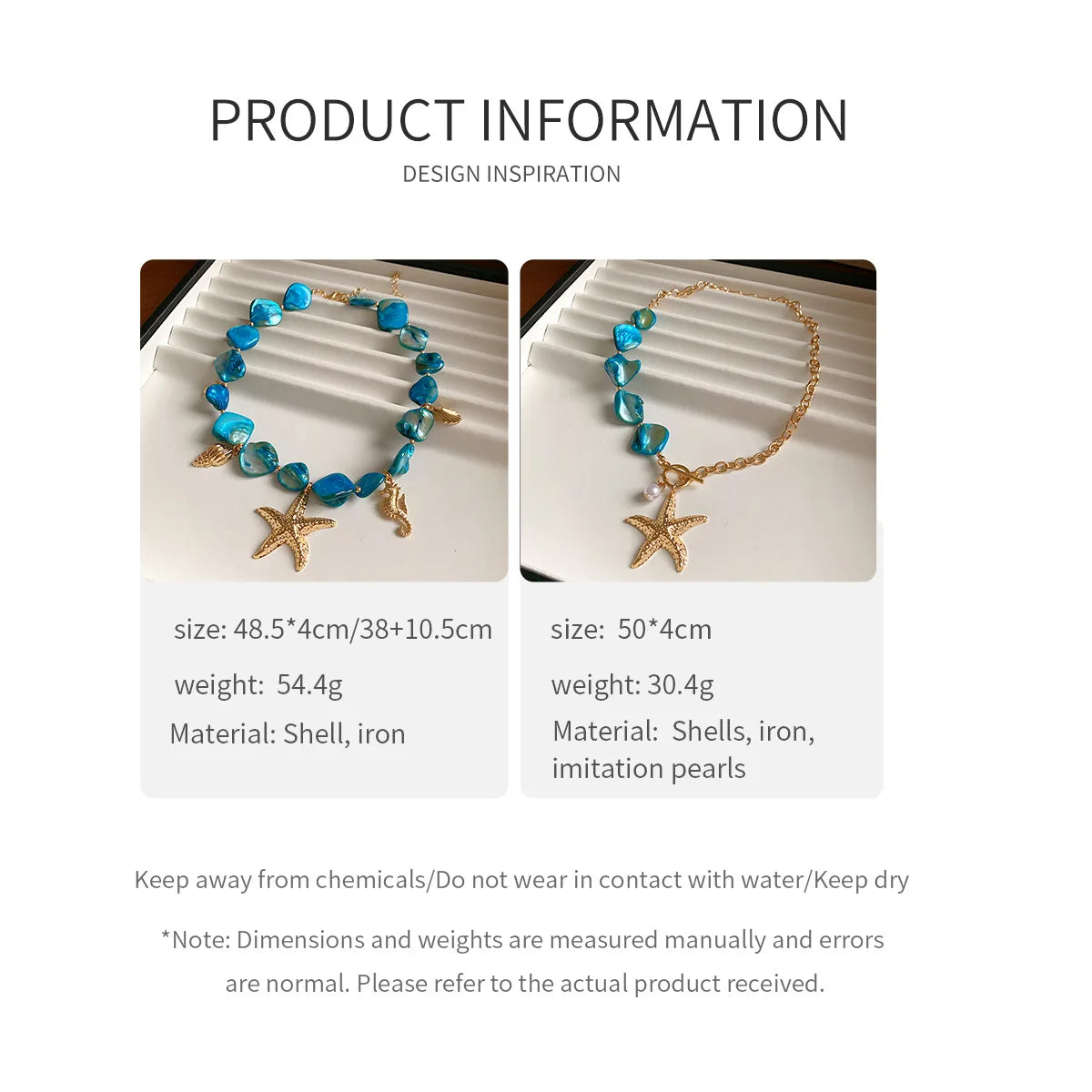 Bellamy Bohemian Beaded Starfish Necklace