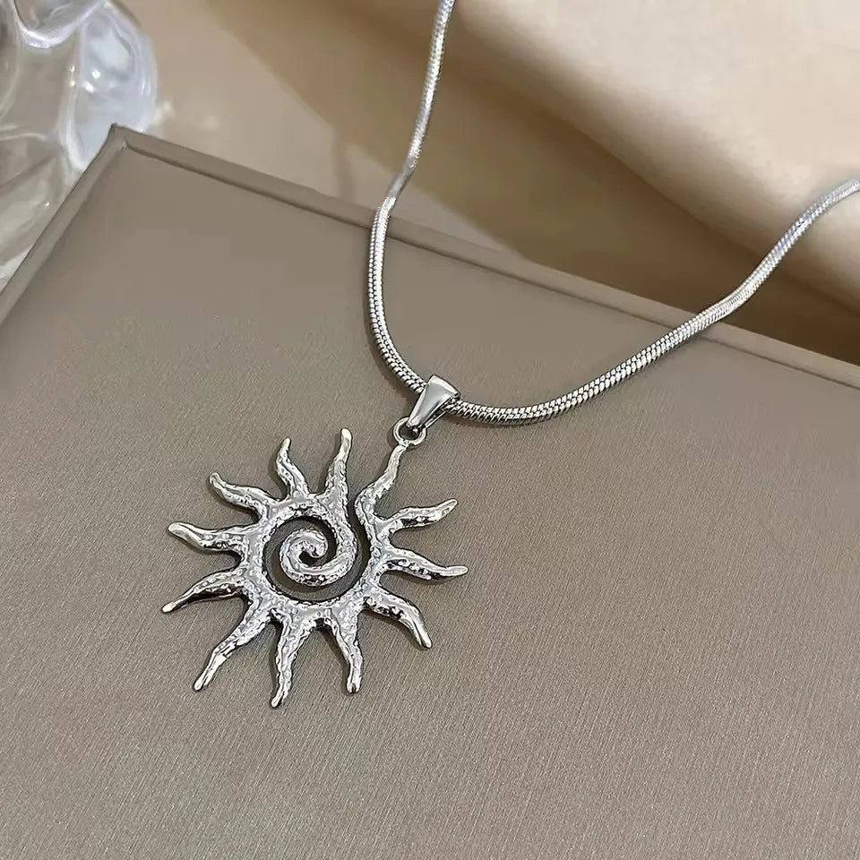 Sedona Vintage Sunburst Pendant Necklace