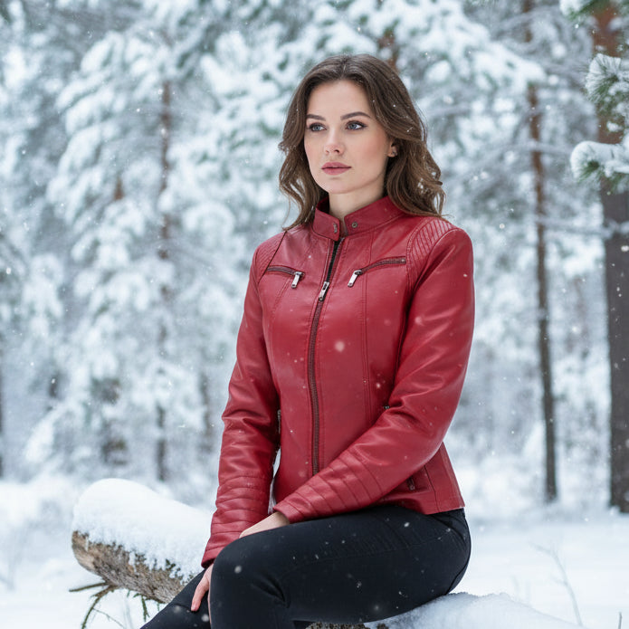 Alisha Anton Slim Leather Jacket