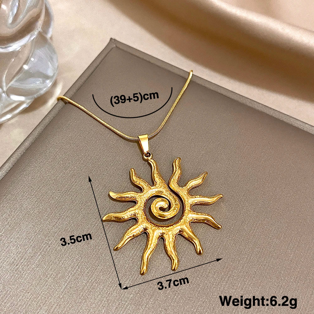 Sedona Vintage Sunburst Pendant Necklace