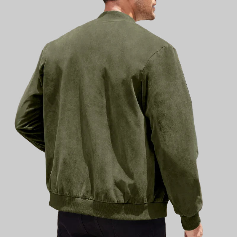 Spencer Suede Solid Color Men's Jacket