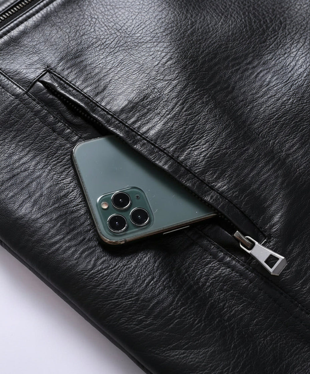 Choppers Warm Motorcycle Leather Bomber