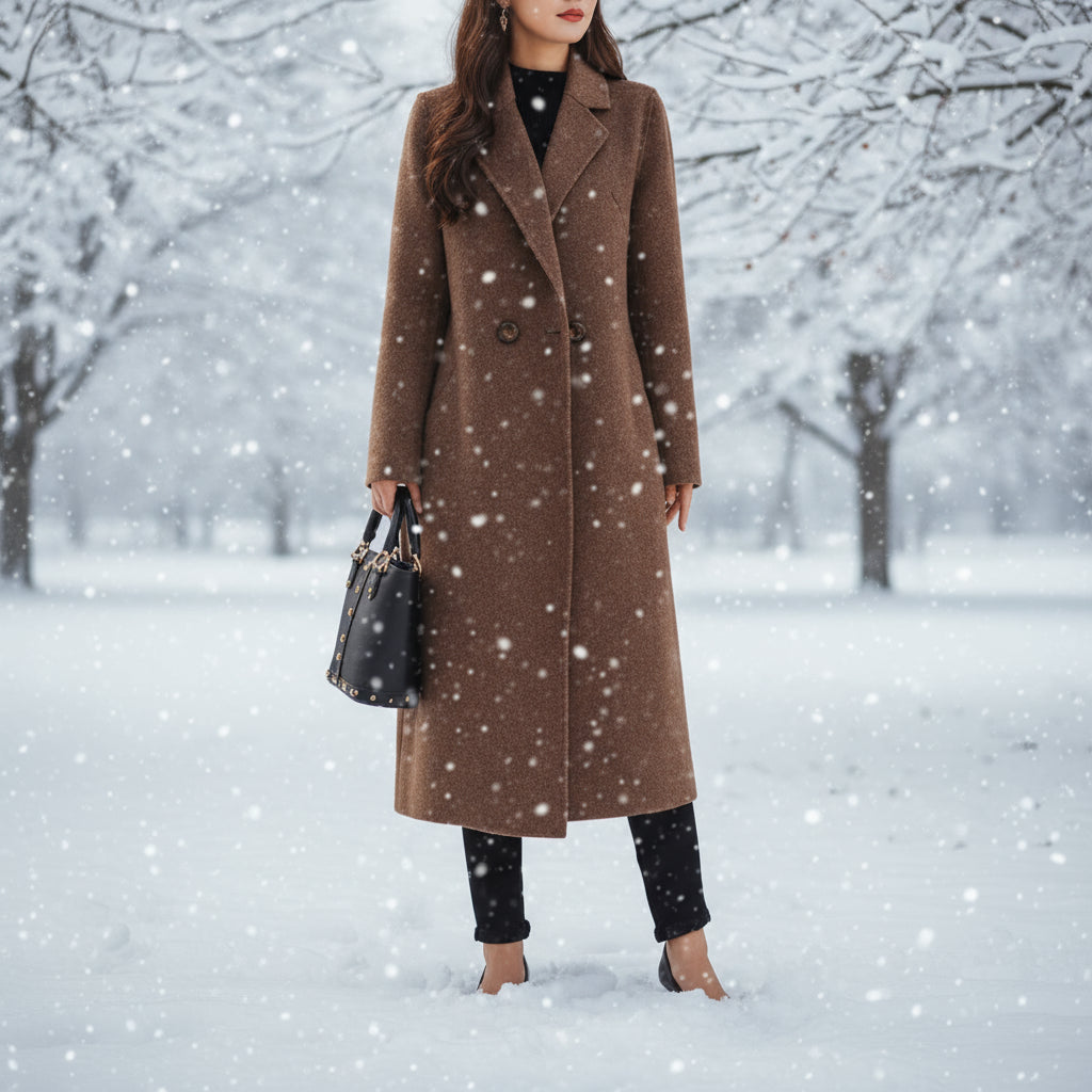 LeAnne Ladies Long Cashmere Coat