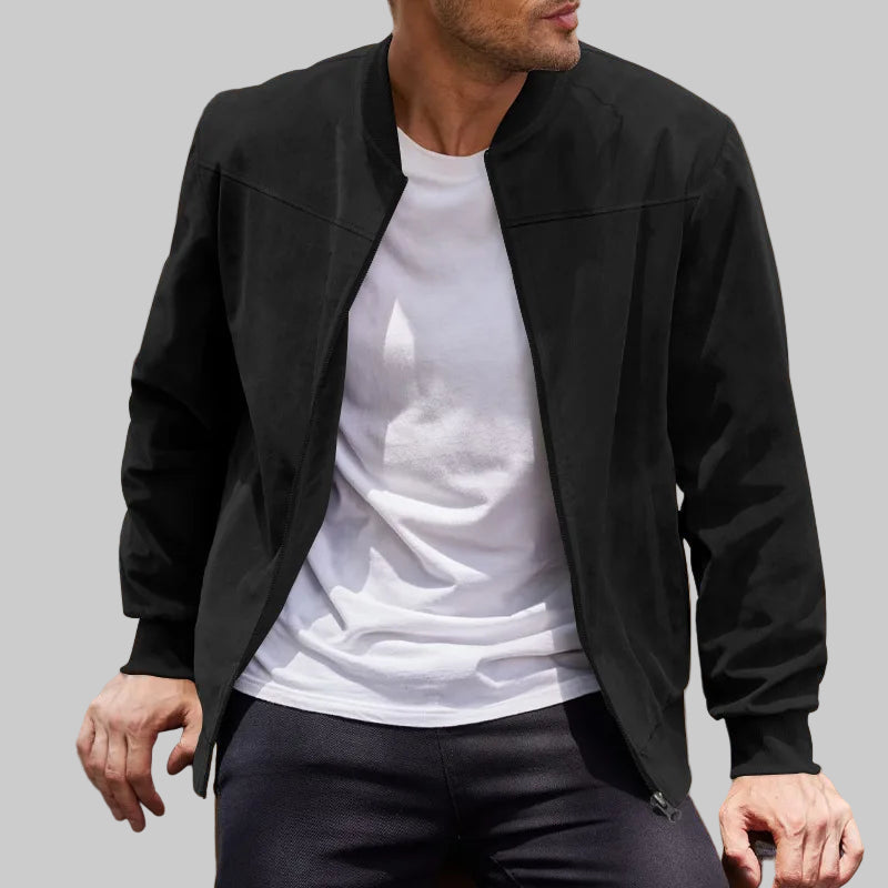 Spencer Suede Solid Color Men's Jacket