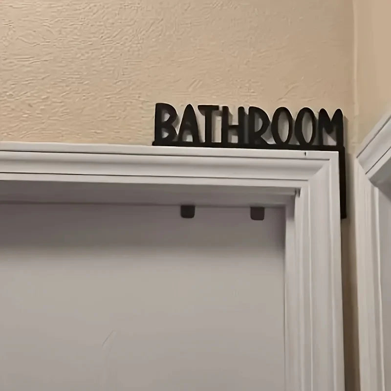 Bathroom Metal Wall Decor