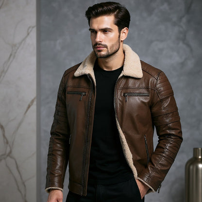 Choppers Leather Bomber