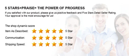 Five-star rating system with people giving thumbs up, indicating satisfaction with a product or service.