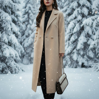 LeAnne Ladies Long Cashmere Coat