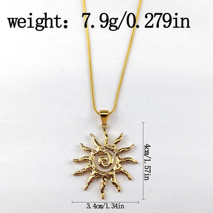 Sedona Vintage Sunburst Pendant Necklace