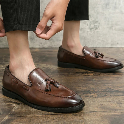 Tarenti Tassel Leather Loafers