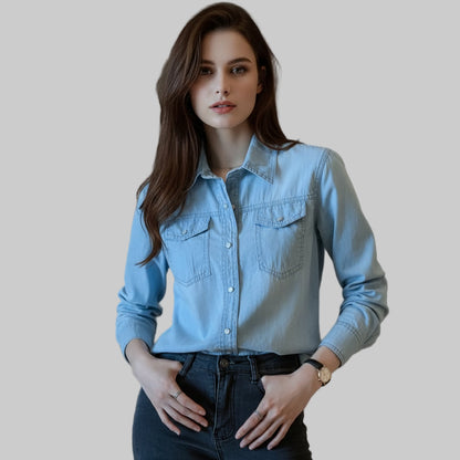 Darleen Denim Blouse