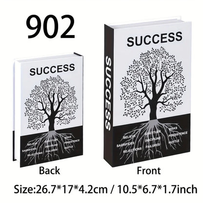 Book with 'SUCCESS' design on the cover, showing front and back views.
