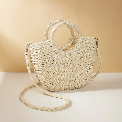 Riley Rattan Handbag