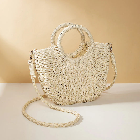 Riley Rattan Handbag