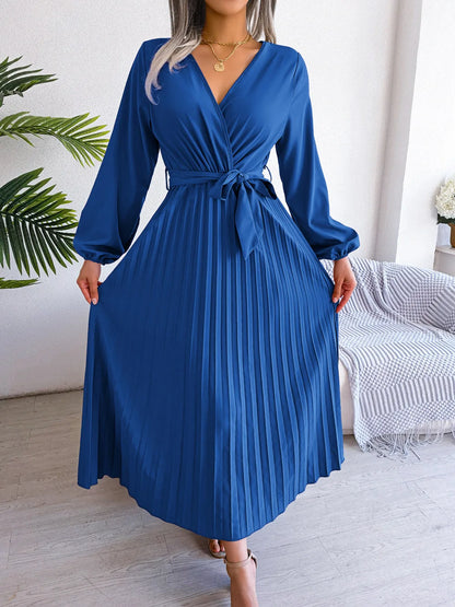 Rhonda Romantic Maxi Pleated Dress