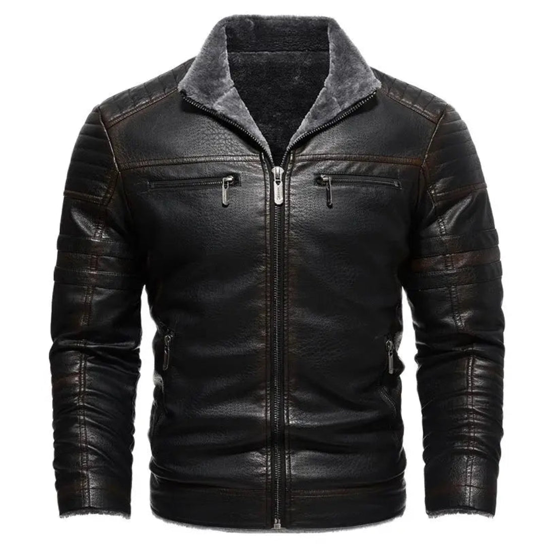 Choppers Leather Bomber