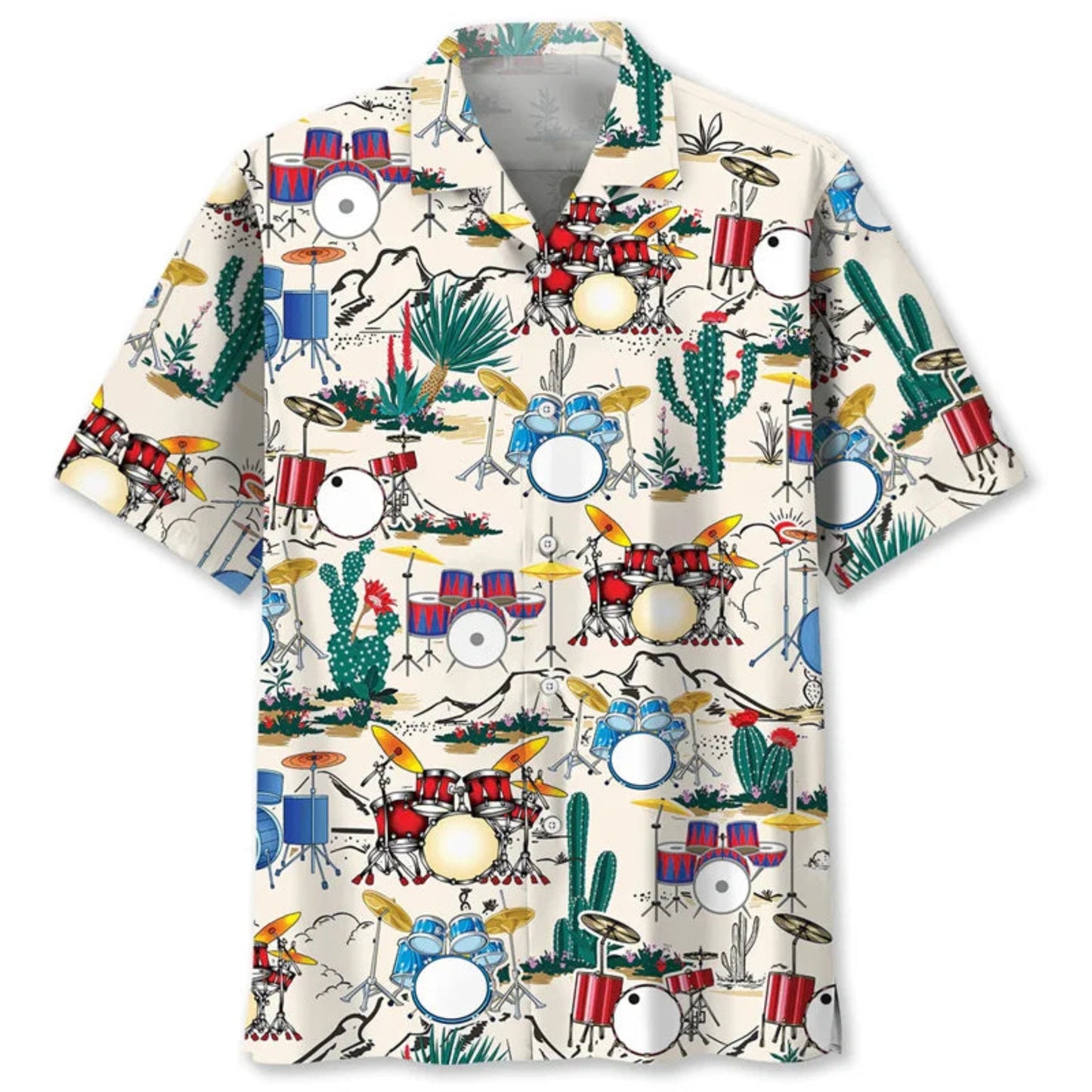 Damon Drum Hawaiian Shirt