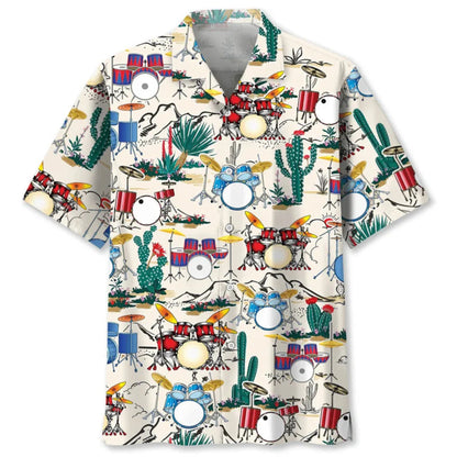 Damon Drum Hawaiian Shirt
