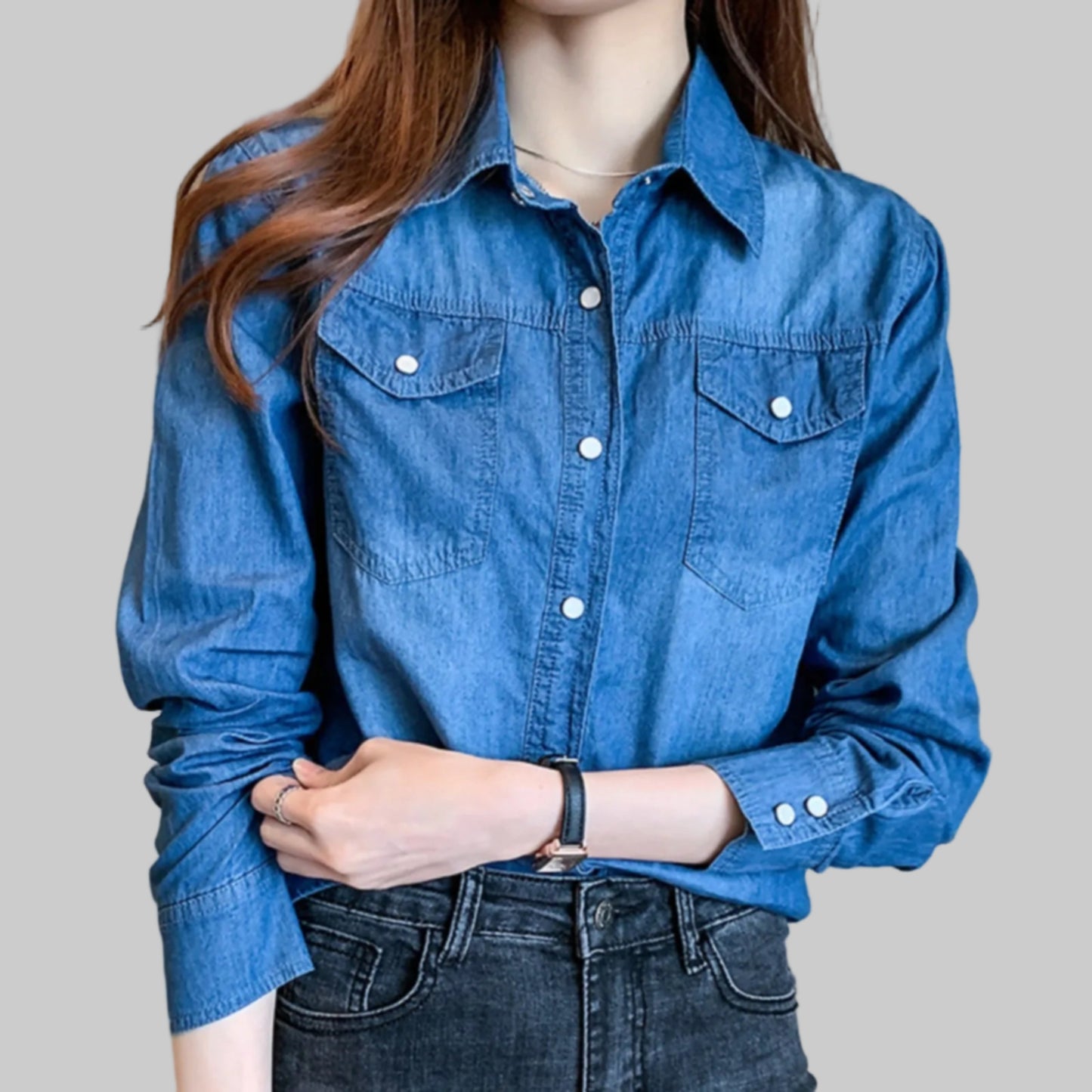 Darleen Denim Blouse