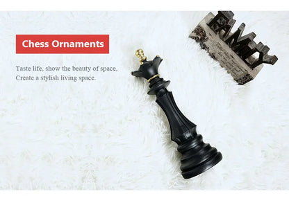 Kasparov Chess Home Figurines: King, Queen, Knight Statue Collection