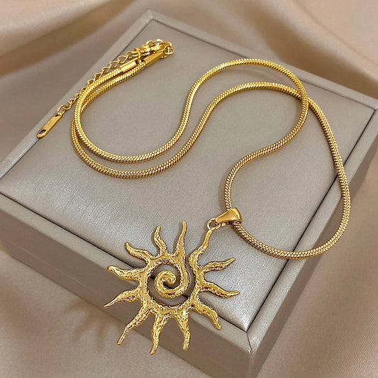Sedona Vintage Sunburst Pendant Necklace