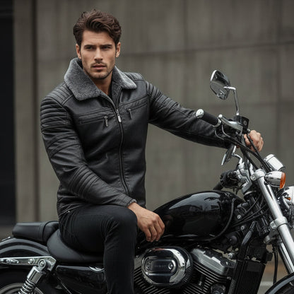 Choppers Leather Bomber