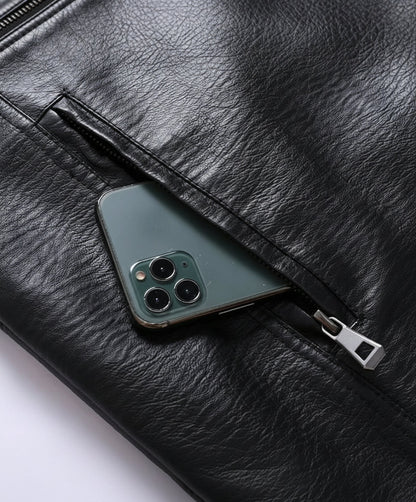Choppers Warm Motorcycle Leather Bomber