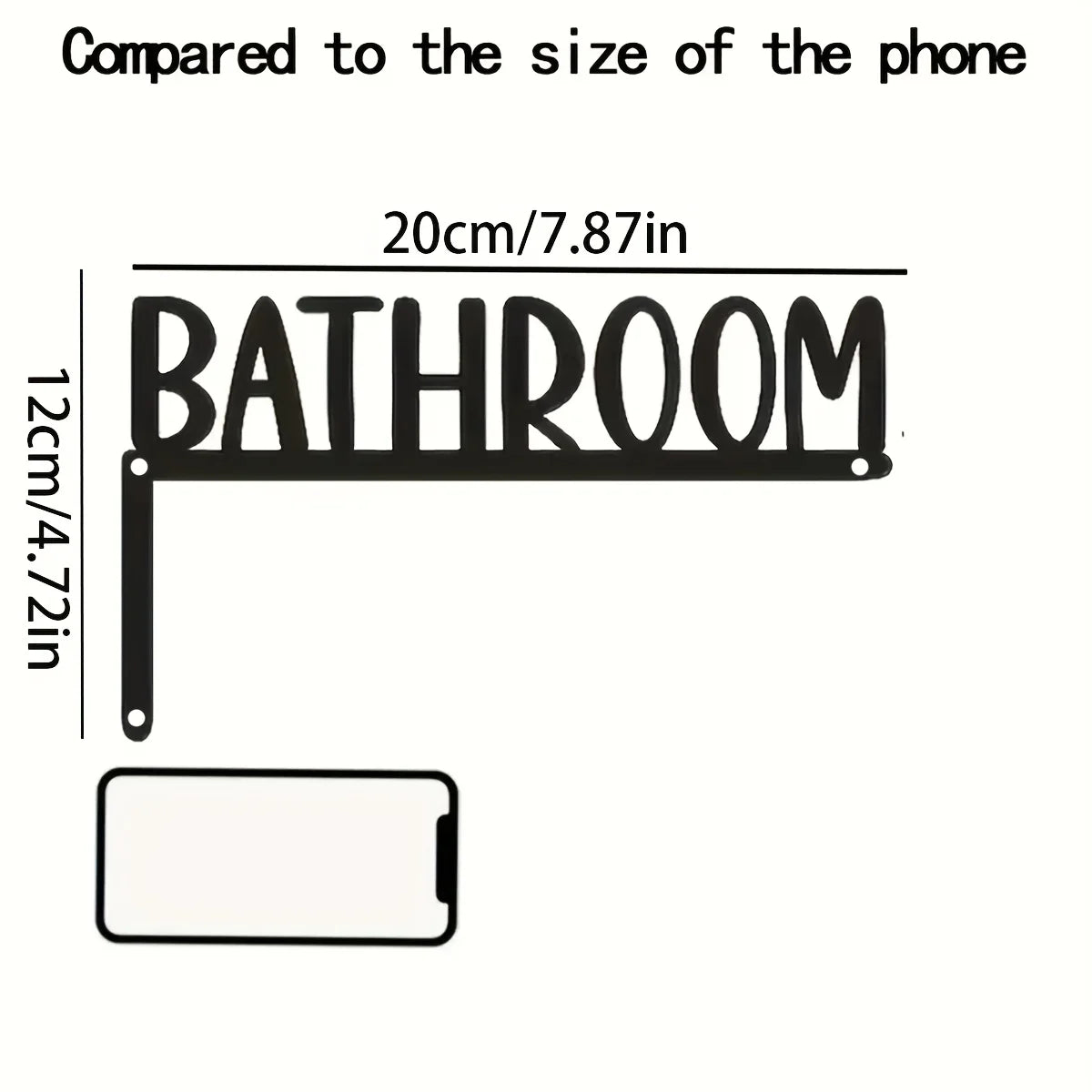 Bathroom Metal Wall Decor