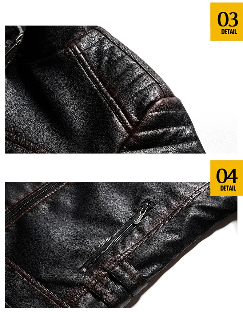 Choppers Leather Bomber
