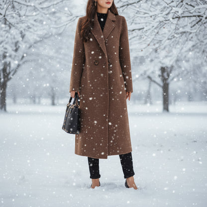 LeAnne Ladies Long Cashmere Coat