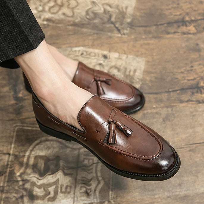 Tarenti Tassel Leather Loafers