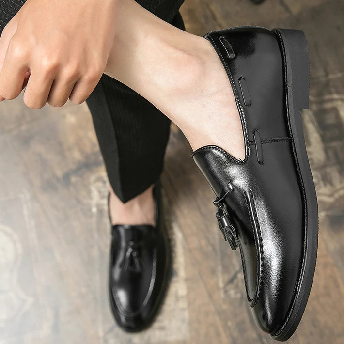 Tarenti Tassel Leather Loafers