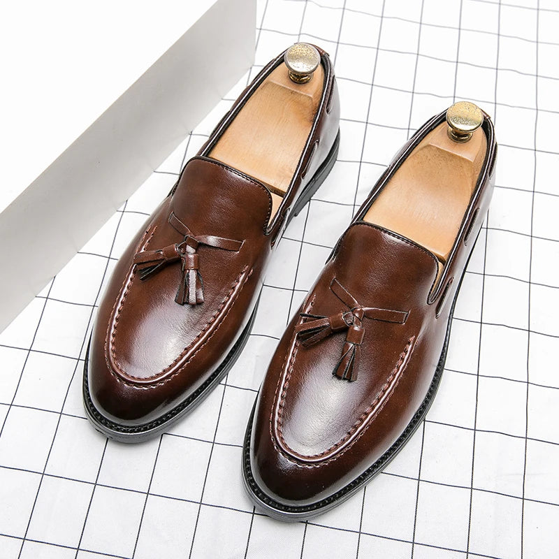 Tarenti Tassel Leather Loafers