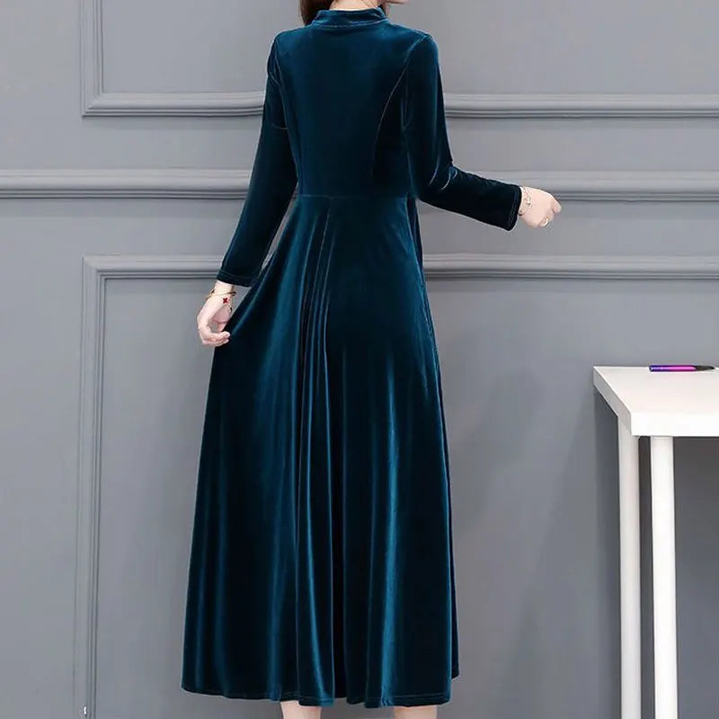 Victoria Velvet Midi Dress