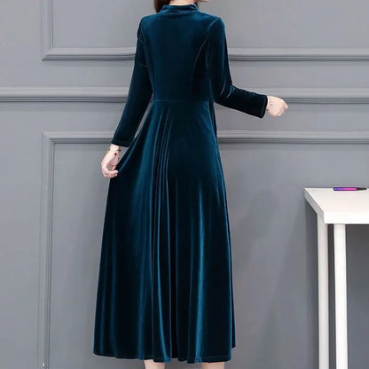 Victoria Velvet Midi Dress