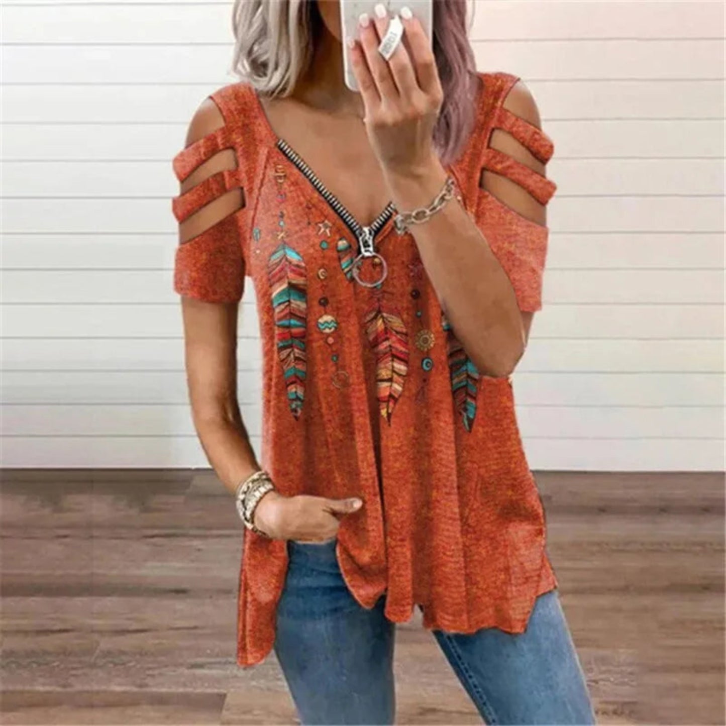 Kenna Feather Blouse